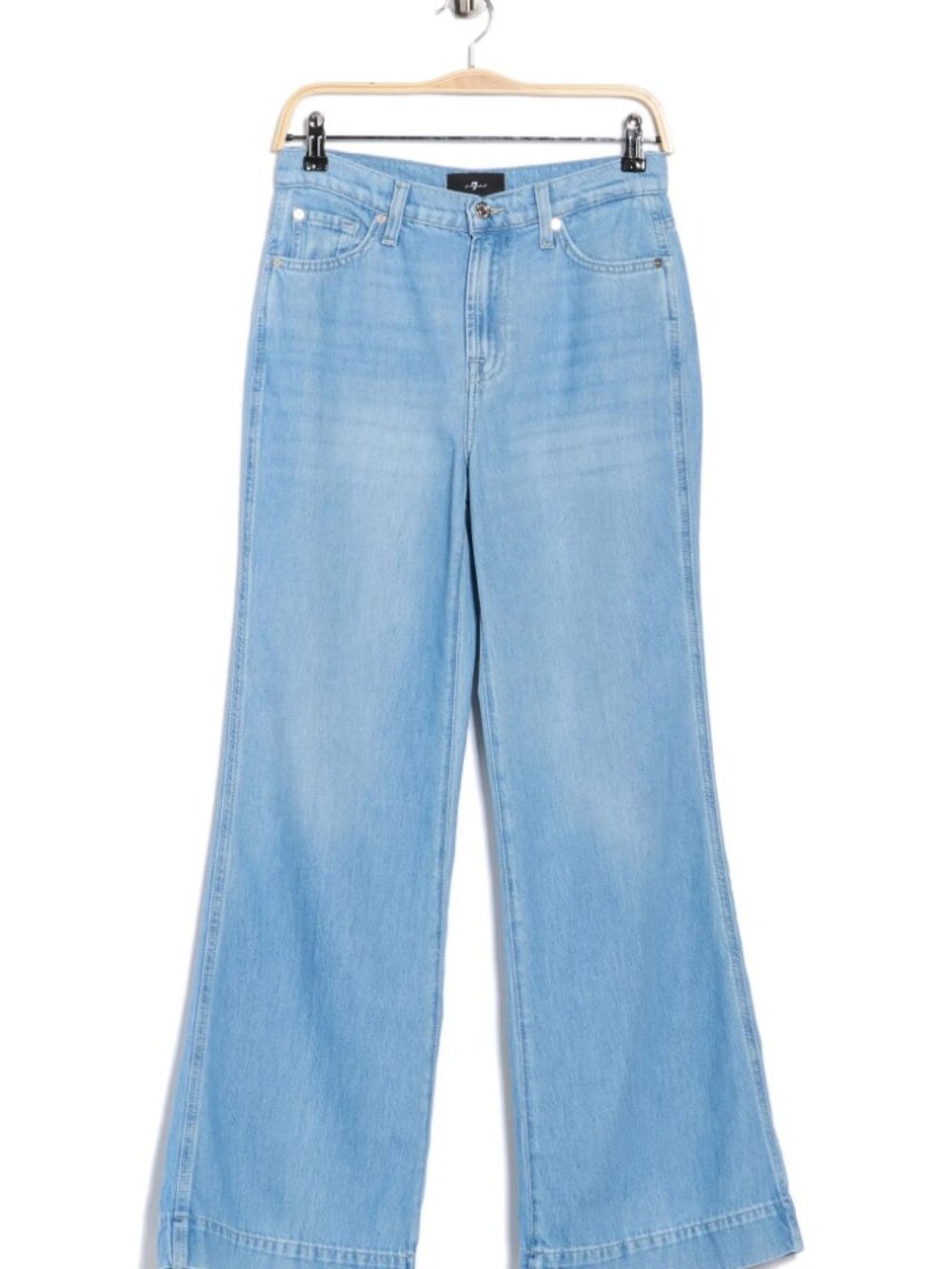 7 For All Mankind Dojo Tailorless Flare Leg Jeans in Annandale - Picture 3 of 3